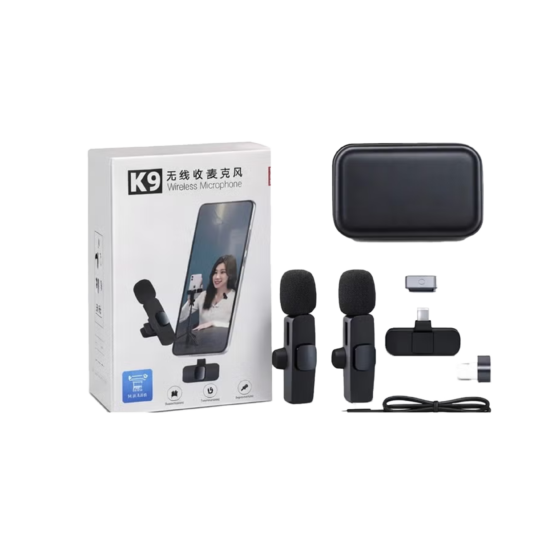 K9 Dual Wireless Lavalier Microphone System