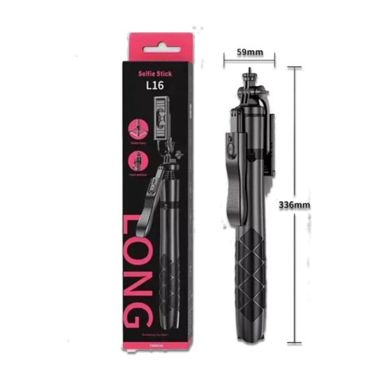 L16 Extra-Long Selfie Stick Tripod with Hand Stabilizer