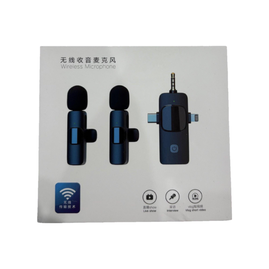 Universal 3-in-1 Wireless Lavalier Microphone System
