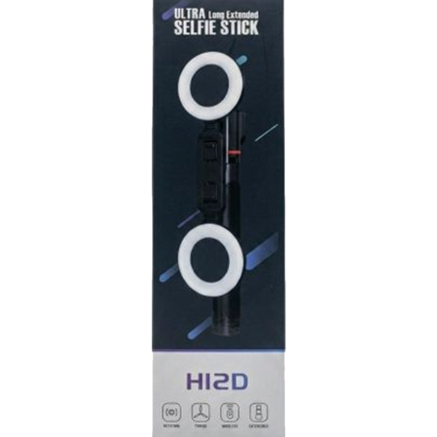 H12D Ultra Long Extended Selfie Stick Tripod with Dual Fill Lights