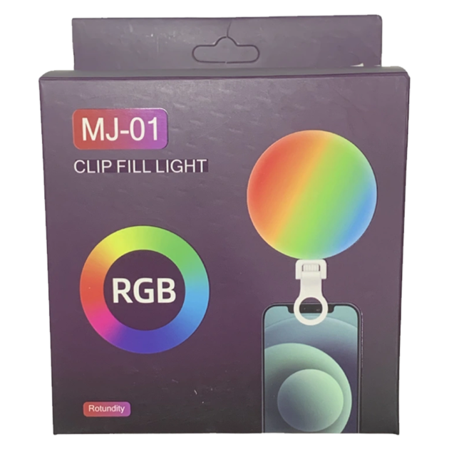 MJ-01 RGB Round Clip-On Fill Light