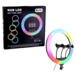 MJ45 18" RGB LED Soft Ring Light with Triple Phone Holders