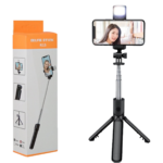 R1S Multifunction Bluetooth Selfie Stick Tripod with LED Fill Light