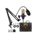 Professional Recording Kit, Music Podcast Mixer, Condenser Microphone Set