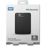 WD Elements 2TB Portable External Hard Drive