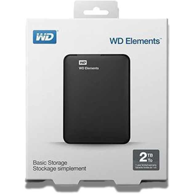 WD Elements 2TB Portable External Hard Drive