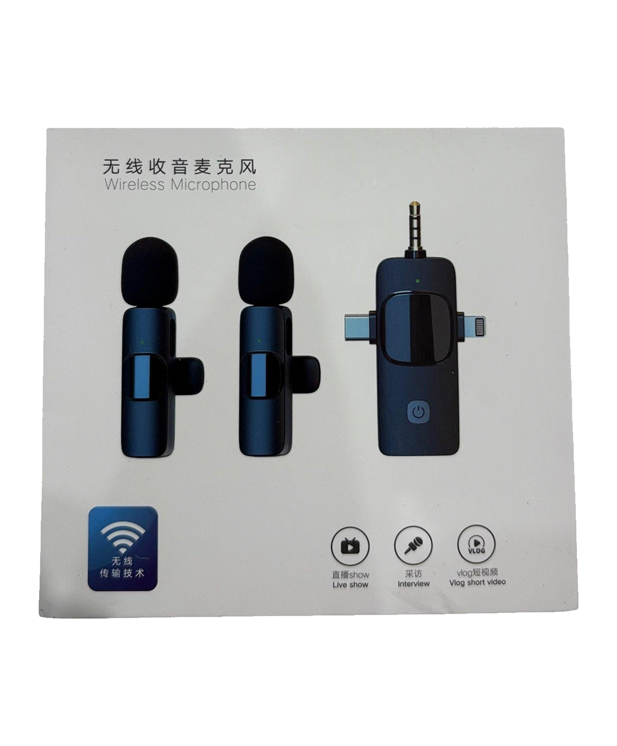 3-in-1 Universal Dual Wireless Lavalier Microphone System