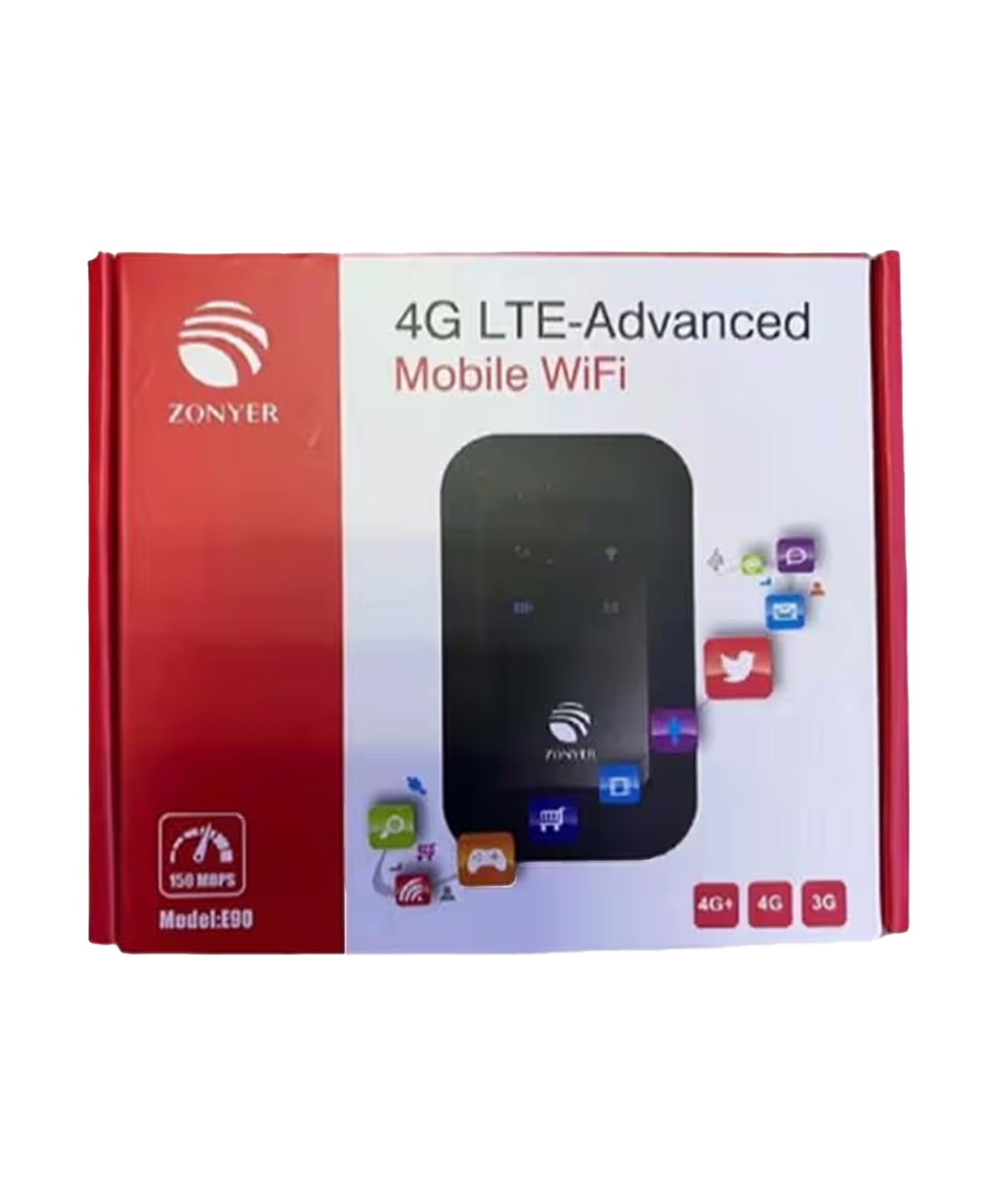 ZONYER 4G LTE-Advanced Mobile WiFi Router (Model: E90)
